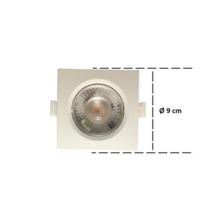 Spot LED 5W 3000K De Embutir Quadrado Direcionável Avant - Image 2