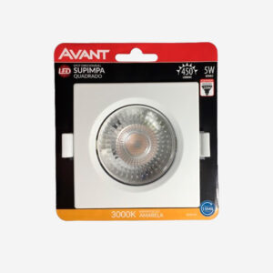 Spot LED 5W 3000K De Embutir Quadrado Direcionável Avant - Image 1