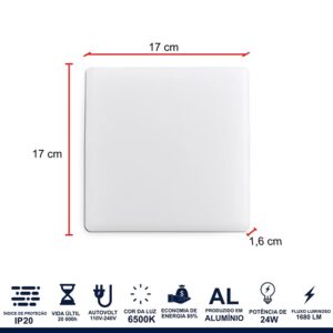 PAINEL LED FRAMELESS 24W - Image 3
